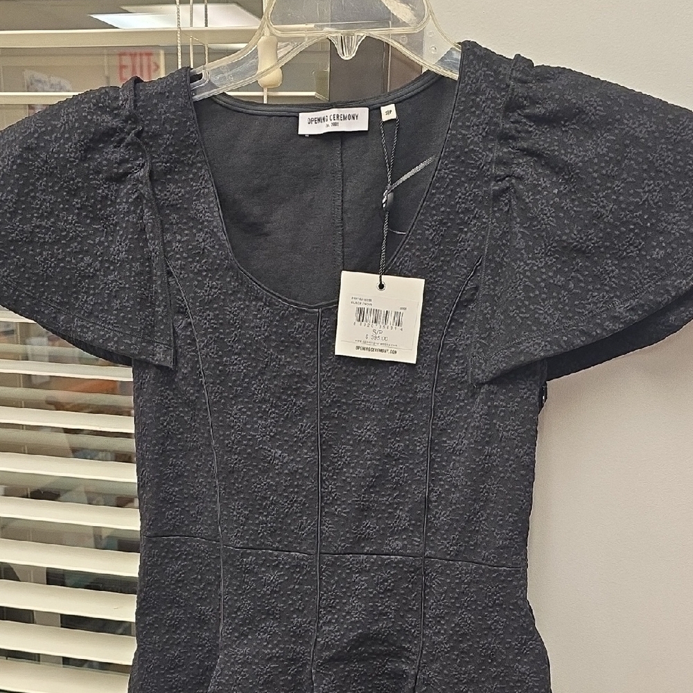 Black Textured Dress